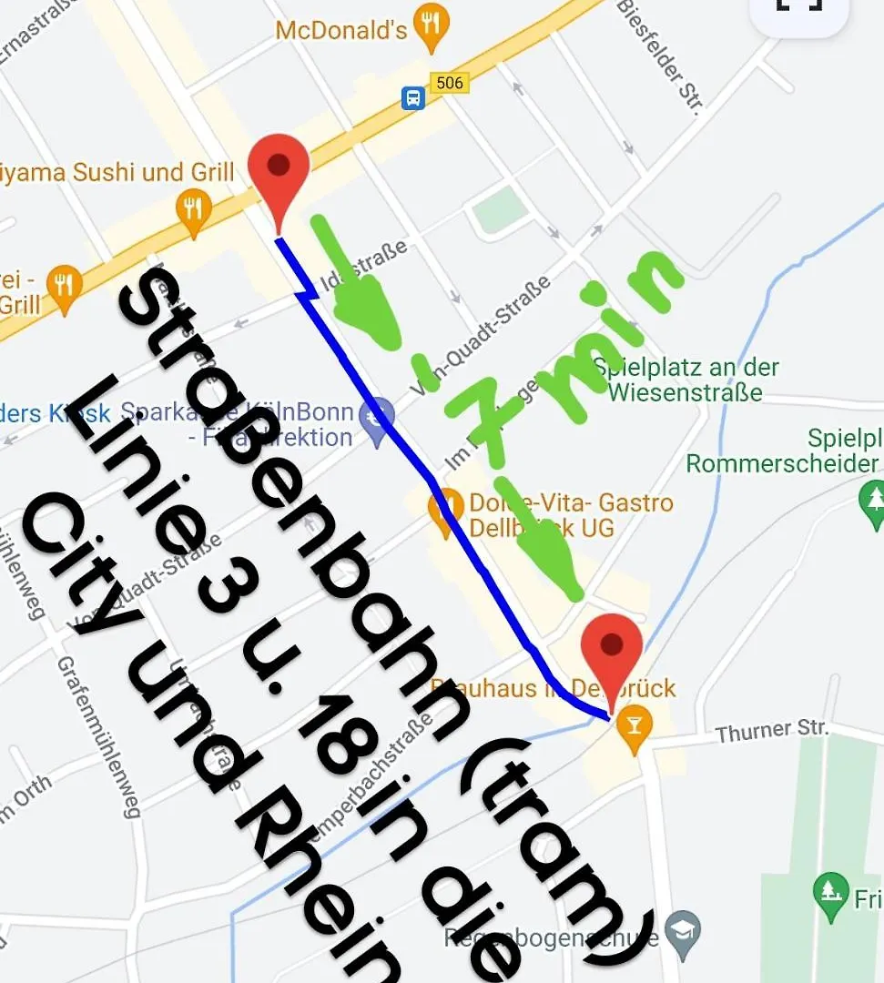 קלן Komfort Apartment Citytrain Messe Business Erholung Wifi Mit Magentatv Bis 4 Pers